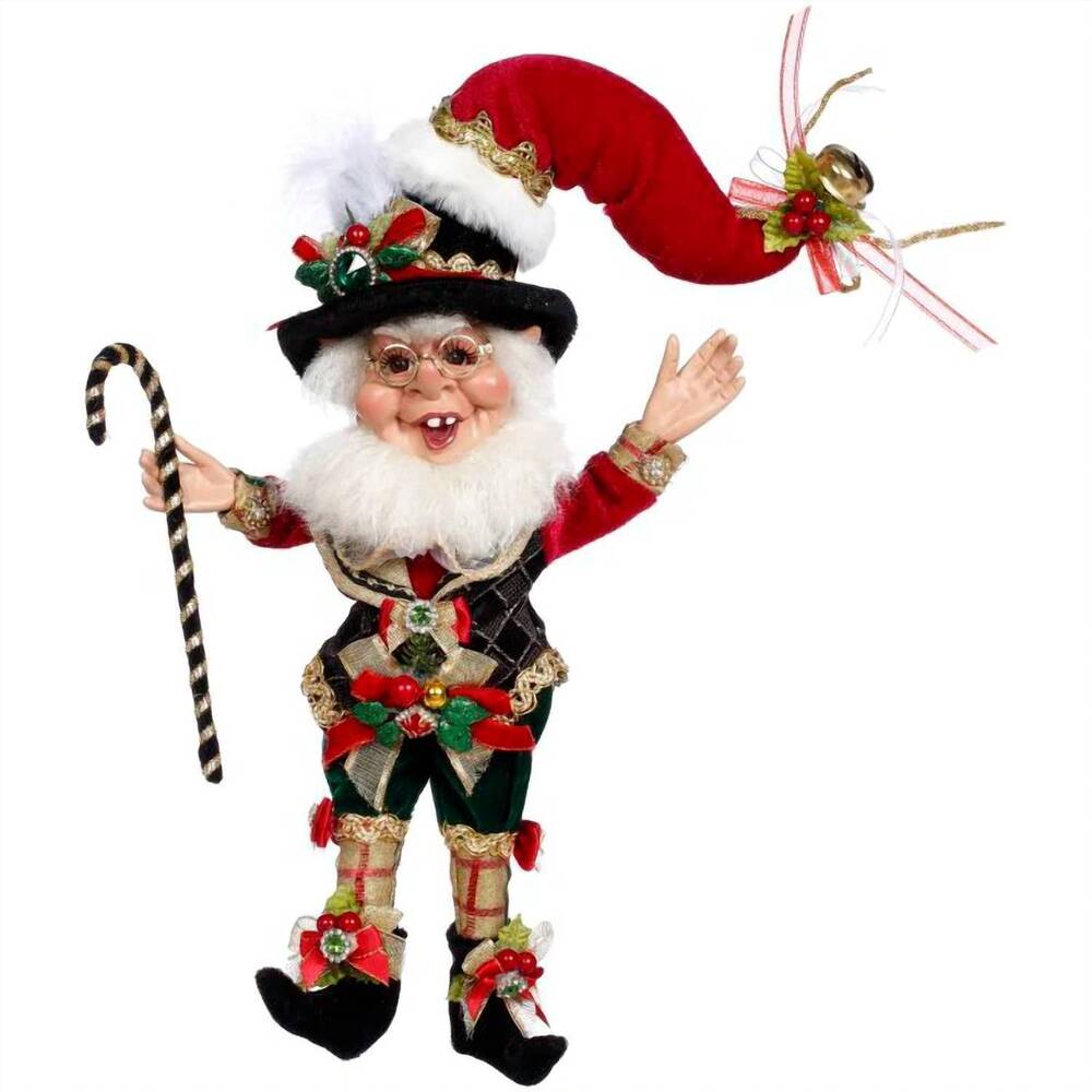 NEW MARK ROBERTS humbug elf small 10" in red